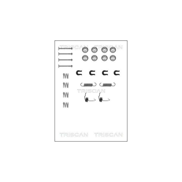 Priedų komplektas, stabdžių trinkelės TRISCAN 8105 422523