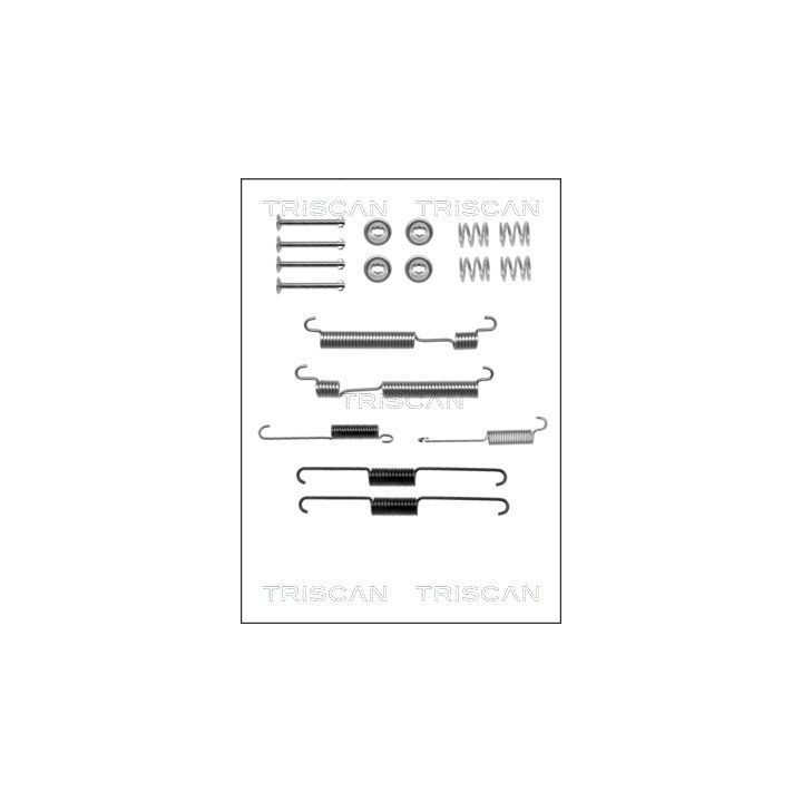 Priedų komplektas, stabdžių trinkelės TRISCAN 8105 432005