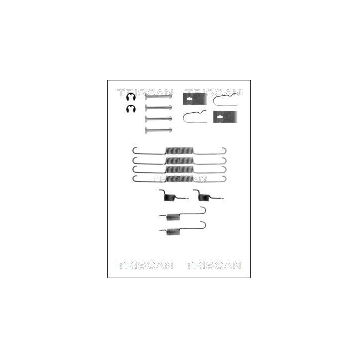 Priedų komplektas, stabdžių trinkelės TRISCAN 8105 502501