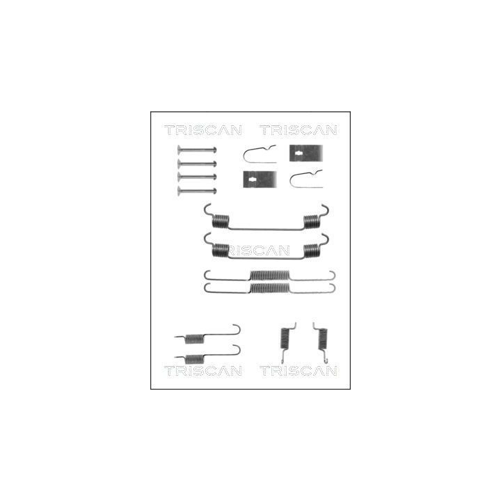 Priedų komplektas, stabdžių trinkelės TRISCAN 8105 502543