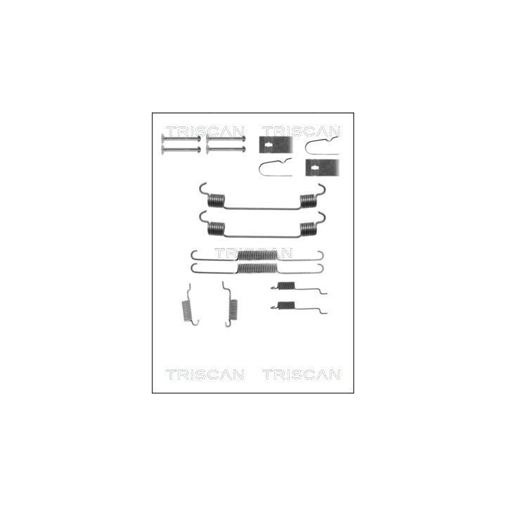 Priedų komplektas, stabdžių trinkelės TRISCAN 8105 502556