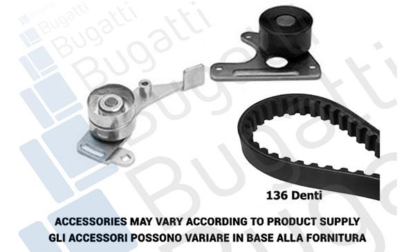 Paskirstymo diržo komplektas BUGATTI BKCD0116