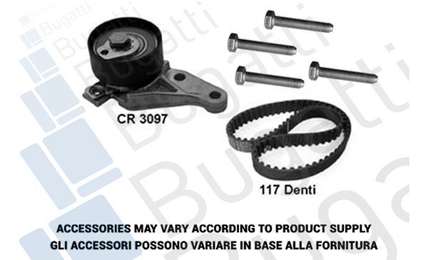 Paskirstymo diržo komplektas BUGATTI BKCD0568