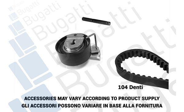 Paskirstymo diržo komplektas BUGATTI BKCD0647