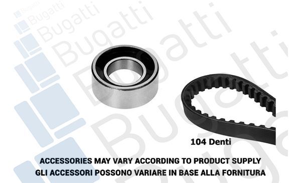 Paskirstymo diržo komplektas BUGATTI BKCD0711