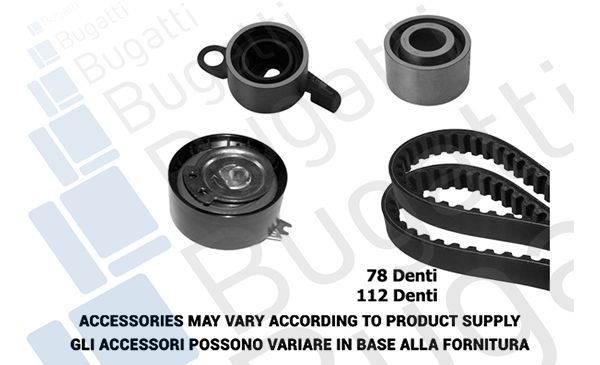 Paskirstymo diržo komplektas BUGATTI BKCD0743