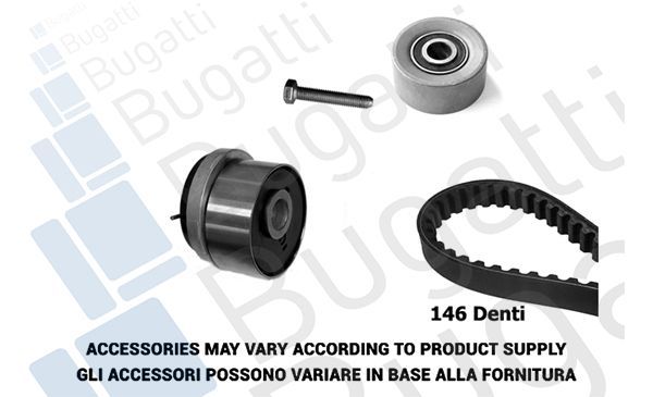 Paskirstymo diržo komplektas BUGATTI BKCD0782