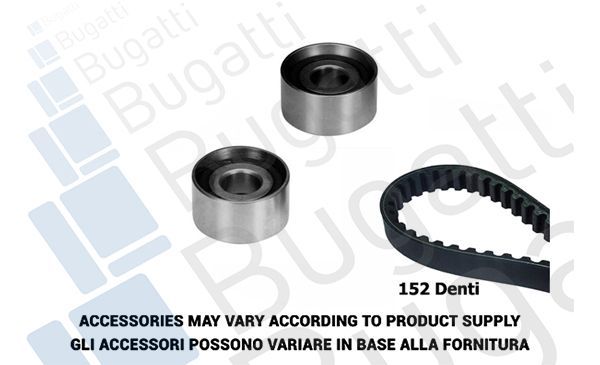Paskirstymo diržo komplektas BUGATTI BKCD0804