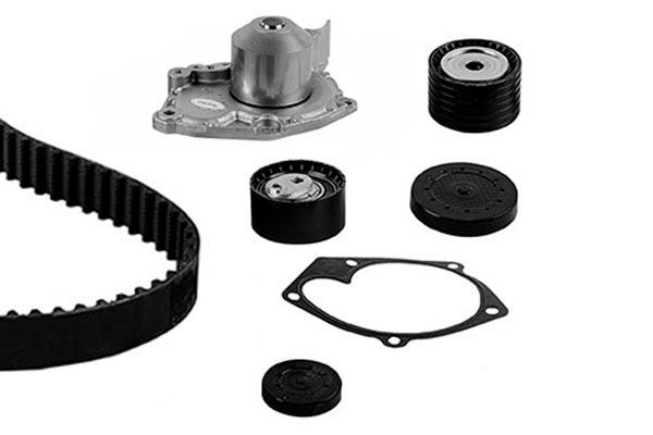 Vandens siurblio ir paskirstymo diržo komplektas BUGATTI KBU10006A