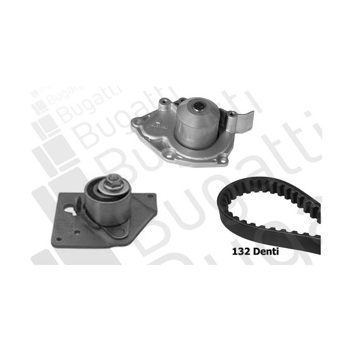 Vandens siurblio ir paskirstymo diržo komplektas BUGATTI KBU10006B