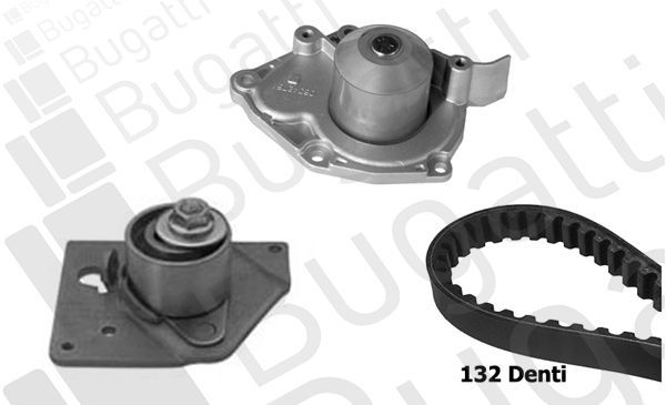 Vandens siurblio ir paskirstymo diržo komplektas BUGATTI KBU10006B