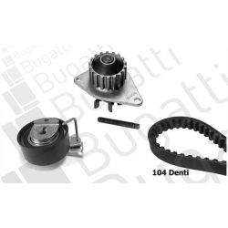 Vandens siurblio ir paskirstymo diržo komplektas BUGATTI KBU10012B