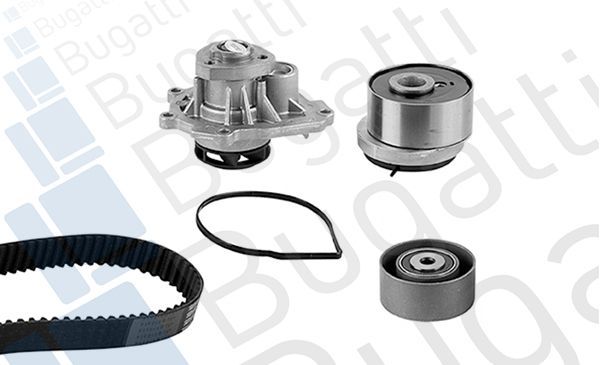 Vandens siurblio ir paskirstymo diržo komplektas BUGATTI KBU10033A