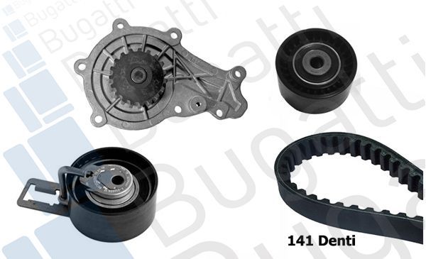 Vandens siurblio ir paskirstymo diržo komplektas BUGATTI KBU10052B