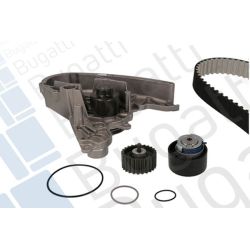 Vandens siurblio ir paskirstymo diržo komplektas BUGATTI KBU10077A