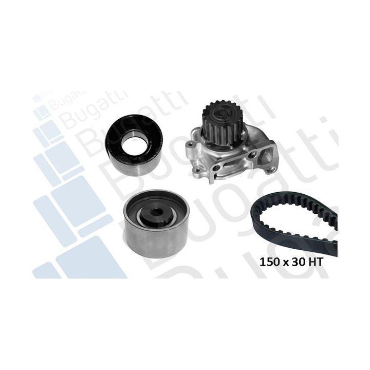 Vandens siurblio ir paskirstymo diržo komplektas BUGATTI KBU10091A