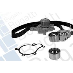 Vandens siurblio ir paskirstymo diržo komplektas BUGATTI KBU10121A