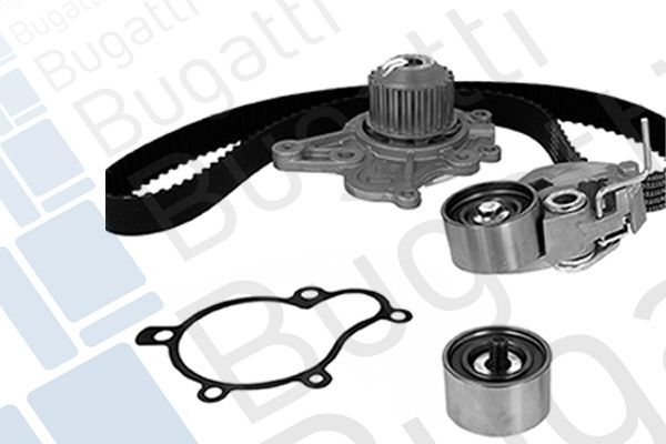 Vandens siurblio ir paskirstymo diržo komplektas BUGATTI KBU10121A