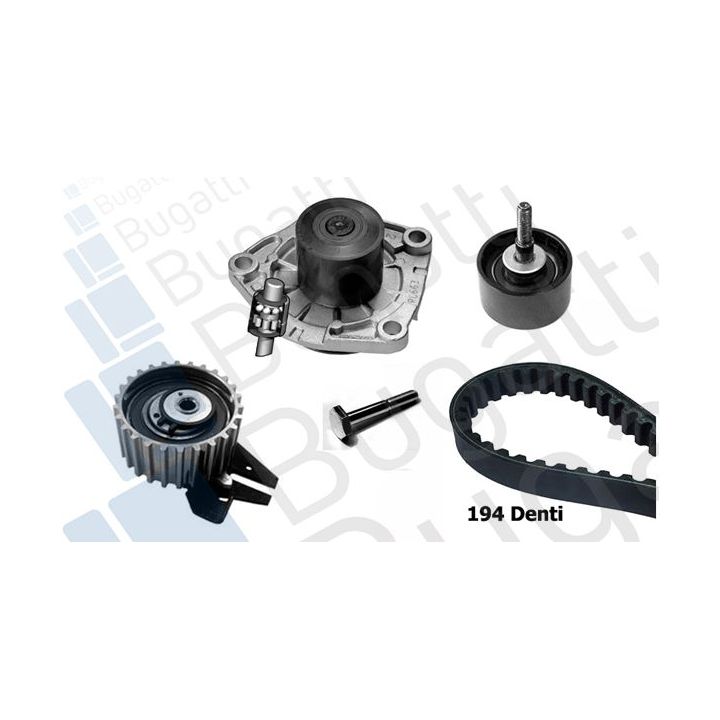 Vandens siurblio ir paskirstymo diržo komplektas BUGATTI KBU10184E