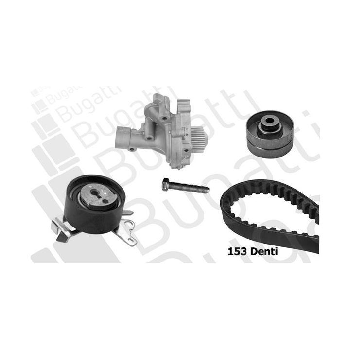 Vandens siurblio ir paskirstymo diržo komplektas BUGATTI KBU10234A