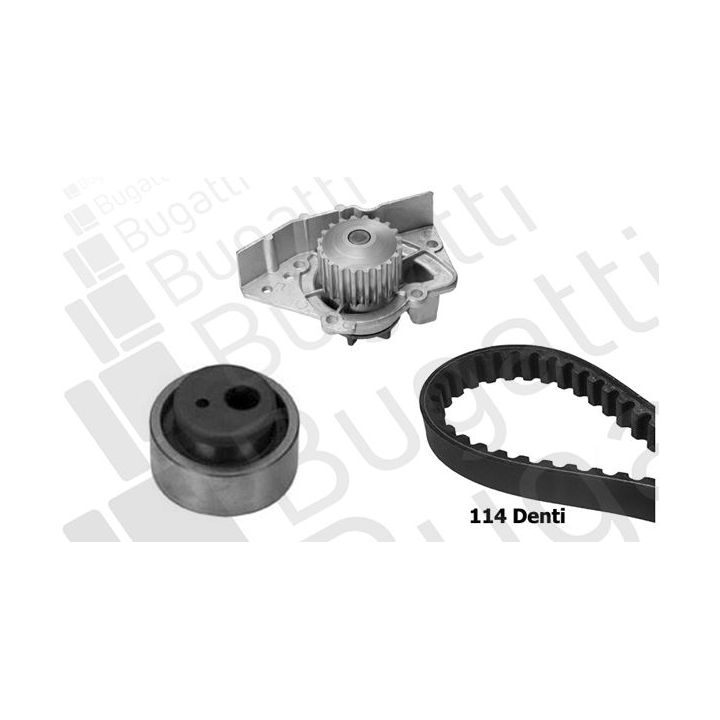 Vandens siurblio ir paskirstymo diržo komplektas BUGATTI KBU10273A