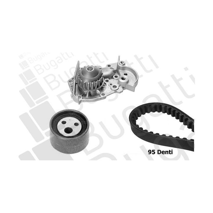 Vandens siurblio ir paskirstymo diržo komplektas BUGATTI KBU10284A