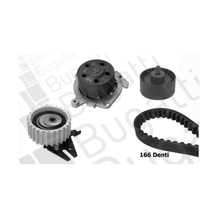 Vandens siurblio ir paskirstymo diržo komplektas BUGATTI KBU5010A
