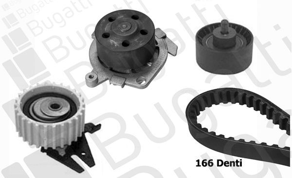 Vandens siurblio ir paskirstymo diržo komplektas BUGATTI KBU5010A