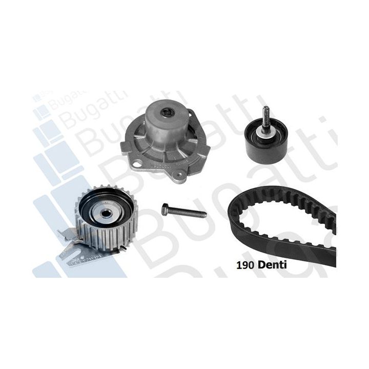 Vandens siurblio ir paskirstymo diržo komplektas BUGATTI KBU5013E