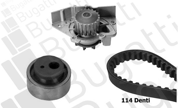 Vandens siurblio ir paskirstymo diržo komplektas BUGATTI KBU5501A