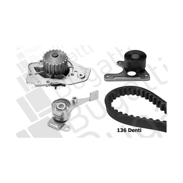 Vandens siurblio ir paskirstymo diržo komplektas BUGATTI KBU5502A