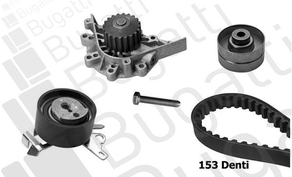 Vandens siurblio ir paskirstymo diržo komplektas BUGATTI KBU5510A