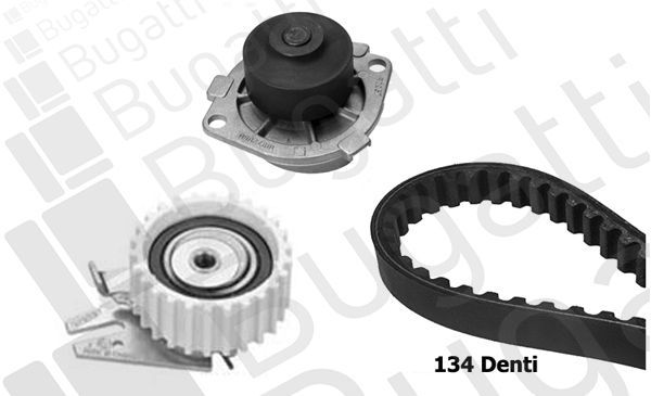 Vandens siurblio ir paskirstymo diržo komplektas BUGATTI KBU5935A