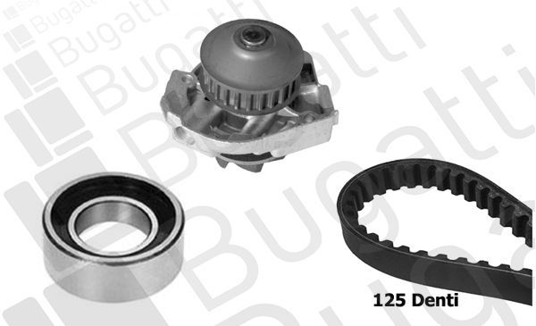 Vandens siurblio ir paskirstymo diržo komplektas BUGATTI KBU5942A