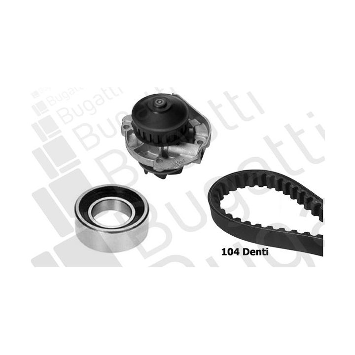Vandens siurblio ir paskirstymo diržo komplektas BUGATTI KBU5945A