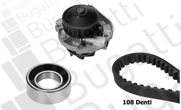 Vandens siurblio ir paskirstymo diržo komplektas BUGATTI KBU5945B