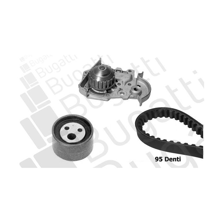 Vandens siurblio ir paskirstymo diržo komplektas BUGATTI KBU7714A