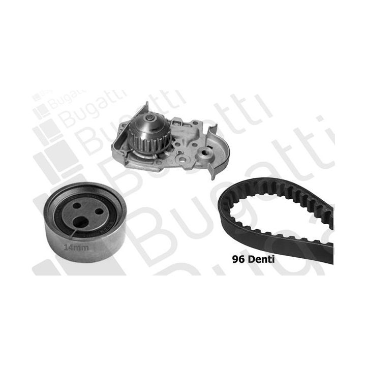 Vandens siurblio ir paskirstymo diržo komplektas BUGATTI KBU7714B