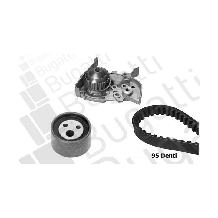 Vandens siurblio ir paskirstymo diržo komplektas BUGATTI KBU7715A