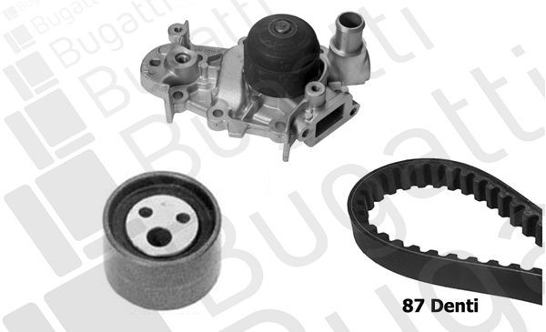 Vandens siurblio ir paskirstymo diržo komplektas BUGATTI KBU7717A