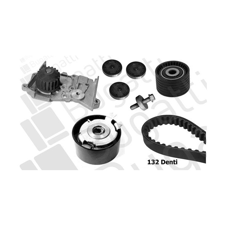 Vandens siurblio ir paskirstymo diržo komplektas BUGATTI KBU7718A