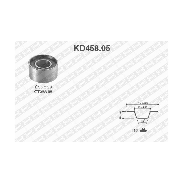 Paskirstymo diržo komplektas SNR KD458.05