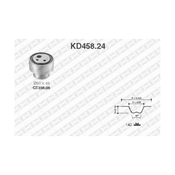 Paskirstymo diržo komplektas SNR KD458.24
