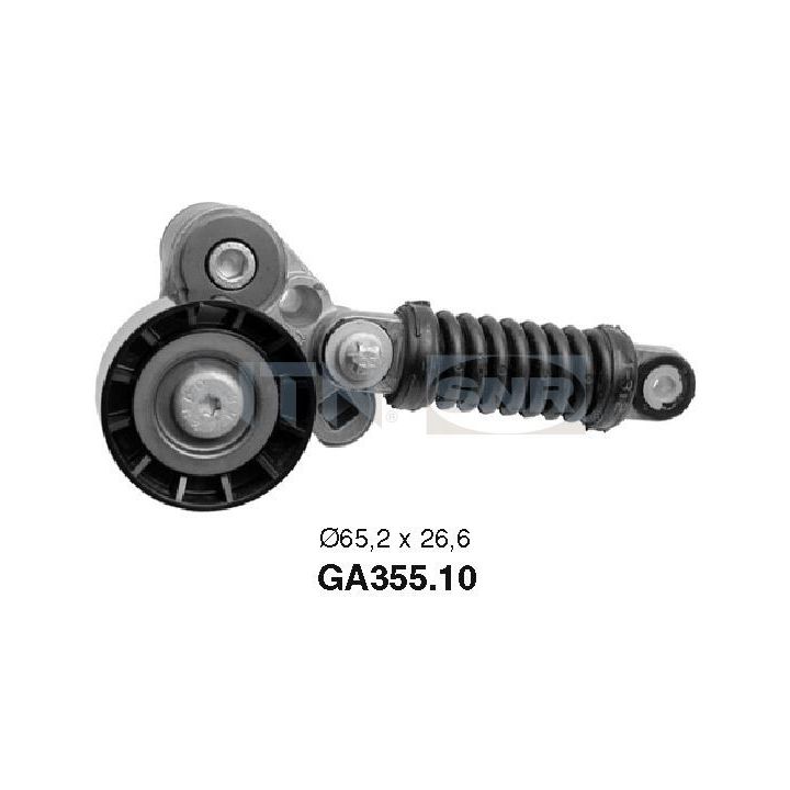 įtempiklio skriemulys, V formos rumbuotas diržas SNR GA355.10