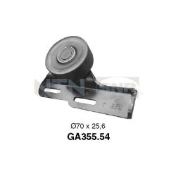 įtempiklio skriemulys, V formos rumbuotas diržas SNR GA355.54