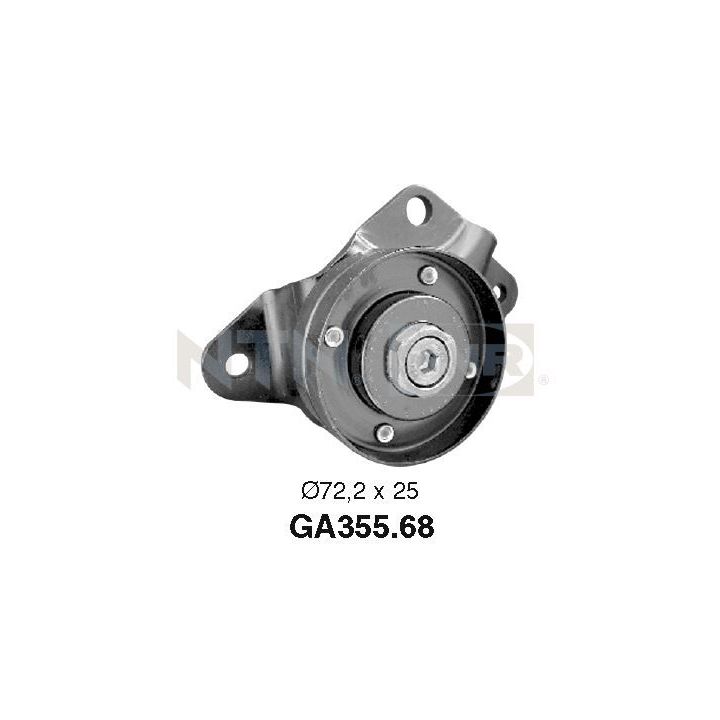 įtempiklio skriemulys, V formos rumbuotas diržas SNR GA355.68