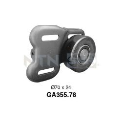 įtempiklio skriemulys, V formos rumbuotas diržas SNR GA355.78