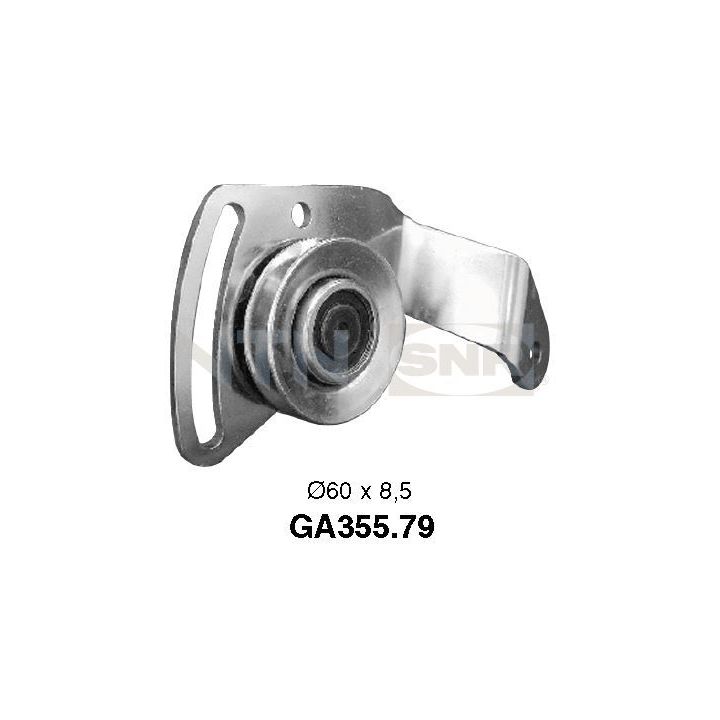 įtempiklio skriemulys, V formos rumbuotas diržas SNR GA355.79