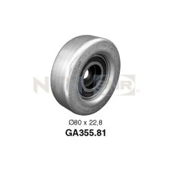 įtempiklio skriemulys, V formos rumbuotas diržas SNR GA355.81