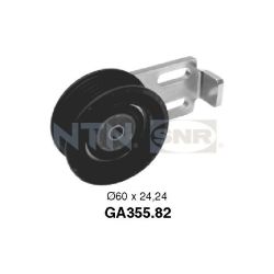 įtempiklio skriemulys, V formos rumbuotas diržas SNR GA355.82